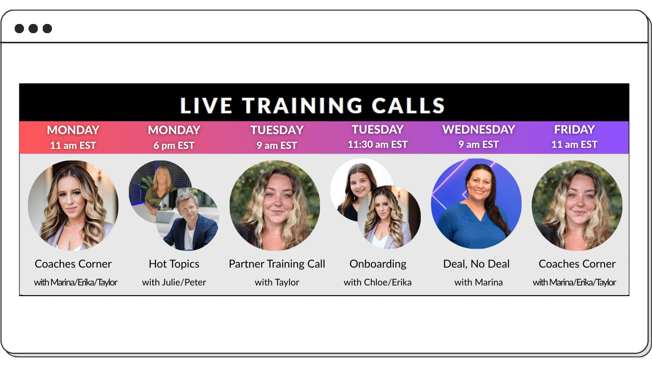 live training calls live training calls